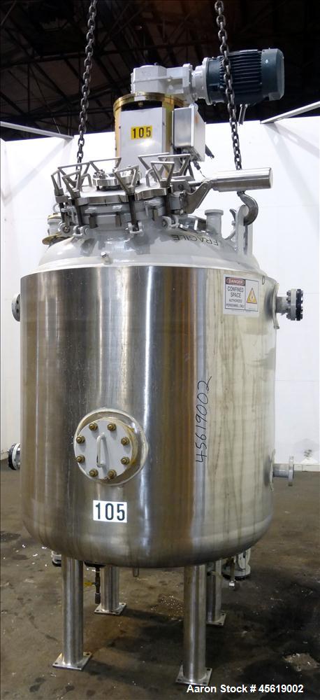 Used 400 Gallon Tycon Technologies Glass Lined Reactor