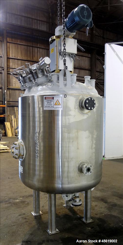 Used 400 Gallon Tycon Technologies Glass Lined Reactor