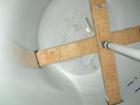 Used Dedietrich Glass Lined Reactor, 2000 gallon, 3009 white glass with calibration lines. Approximately 76