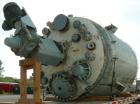 Used: Pfaudler K series glass lined reactor, 4000 gallon, white glass with calibration lines. Approximately 96