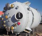 Used Reglassed Pfaudler K Series Glass Lined Reactor, 4000 gallon, 9129 glass, white glass with blue calibration lines. Approximately 96