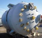 Used Reglassed Pfaudler K Series Glass Lined Reactor, 4000 gallon, 9129 glass, white glass with blue calibration lines. Approximately 96