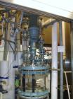 Used Buchi Reactor Train consisting of: (1) Buchi 100 Liter Glass Reactor, (1) Buchi 100 Liter Glass Agitated Receiver, (2) Vertical Glass Coil Condensers, (1) Vertical Coil Vent Condenser. 