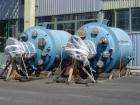 Unused-Dedietrich Glass Lined Reactor, type BE6300. Total capacity 1984 gallons (7500 liters), working capacity 1667 gallons (6300 liters). (1) 2 stage hydrofoil agitator driven by 22.5 hp/15 kW Eex ...
