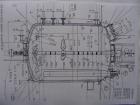 Unused-Dedietrich Glass Lined Reactor, type BE6300. Total capacity 1984 gallons (7500 liters), working capacity 1667 gallons (6300 liters). (1) 2 stage hydrofoil agitator driven by 22.5 hp/15 kW Eex ...