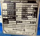 Used DeDietrich Glass Lined Reactor, 300 Gallon. Internal rated 100 psi & Full Vacuum at 500 degrees F, jacket rated 150 psi & Full Vacuum at 500 degrees F. Type 3009 Blue Glass. Bolted top, welded c...