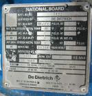 Used DeDietrich Glass Lined Reactor, 100 Gallon. Internal rated 100 psi & Full Vacuum at 500 degrees F, jacket rated 150 psi & Full Vacuum at 500 degrees F. Type 3009 Blue Glass. Bolted top, welded c...