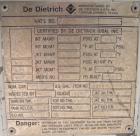 Used De Dietrich Closed Top Glass Lined Reactor Body, 750 gallon, 3009 white glass with calibration lines. Approximately 61'' diameter x 60'' straight side, dished top and bottom. Internal rated 150/...