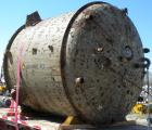 Used De Dietrich Glass Lined Reactor, 3000 gallon, model SA, 3009 white glass with calibration lines, vertical. Approximately 98'' diameter x 76'' straight side, dished top and bottom. Internal rated...