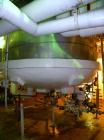 Used Dedietrich Glass Lined Reactor, 4000 Gallon, Model SA, 3009 White Glass With Calibration Lines, Vertical. Approximately 96