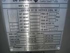 Unused- De Dietrich clamp top glass lined reactor, 50 gallon, 3009 glass, vertical. Internal rated 150 psi/fv at 500 deg F, jacket rated 125 psi at 500 deg F, or 110 psi with internal vacuum.  1.5 hp...
