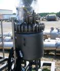 Unused- De Dietrich clamp top glass lined reactor, 50 gallon, 3009 glass, vertical. Internal rated 150 psi/fv at 500 deg F, jacket rated 125 psi at 500 deg F, or 110 psi with internal vacuum. 1.5 hp,...