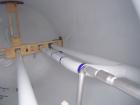 Used Dedietrich Glass Lined Reactor, 2000 Gallon. 3009 white glass with calibration lines. Internal rated 100 psi/fv at 500 deg F, jacket rated 90 psi at 500 deg F. Dedietrich/Lightnin drive model 62...