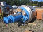 Used Dedietrich Glass Lined Reactor, 500 gallon, 3009 glass, vertical. Internal rated 125 psi/FV at 450 deg F, jacket rated 100 psi at 450 deg F. Dedietrich drive, model 2F88-K5TC, 3 blade retreat cu...