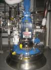 Used Dedietrich Glass Lined Reactor, 500 gallon, 3009 glass, vertical. Internal rated 125 psi/FV at 450 deg F, jacket rated 100 psi at 450 deg F. Dedietrich drive, model 2F88-K5TC, 3 blade retreat cu...