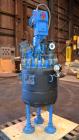 Used DeDietrich Clamp Top Glass Lined Reactor, 30 Gallon, 9115 Blue Glass. Vertical. Approximately 19-1/2’’ diameter x 24’’ straight side, dished bolt on top, dish bottom. Internal rated 150/FV psi a...