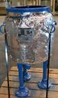 Used De Dietrich Clamp Top Glass Lined Reactor, 30 Gallon, 9115 Blue Glass. Vertical. Approximately 19-1/2 diameter x 24 straight side, dished bolt on top, dish bottom. Internal rated 150/FV psi at 5...