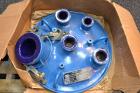 Used De Dietrich Clamp Top Glass Lined Reactor, 30 Gallon, 9115 Blue Glass. Vertical. Approximately 19-1/2 diameter x 24 straight side, dished bolt on top, dish bottom. Internal rated 150/FV psi at 5...