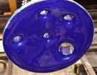 Used De Dietrich Clamp Top Glass Lined Reactor, 30 Gallon, 9115 Blue Glass. Vertical. Approximately 19-1/2 diameter x 24 straight side, dished bolt on top, dish bottom. Internal rated 150/FV psi at 5...