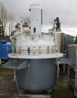 Used- De Dietrich Glass Lined Reactor, 1180 Liter (311.81 Gallon), 3009 Blue Glass, Vertical. Approximately 48