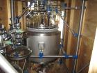 Unused- DeDietrich Glass Lined Reactor, 100 Liter (26.4 Gallon). Rated 15 psi and full vacuum at 482 F internal, jacket rated 145 psi and full vacuum at 482 F. type 3009 Glass. QVF top. 304 Stainless...