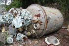 Used Dedietrich Glass Lined Reactor, 2000 gallons, Lightnin Series 10 agitator drive with mechanical seal.