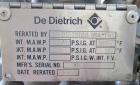 Used- 10 Gallon De Dietrich Clamp Top Glass Lined Reactor