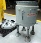 Used Dedietrich Clamp Top Clamp Glass Lined Reactor, 100 Gallon, 3008 Blue Glas