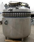 Used De Dietrich Glass Lined Reactor, 500 Gallon, 3008 Glass, Vertical. Approximately 62