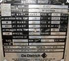 Used De Dietrich Glass Lined Reactor, 500 Gallon, 3008 Glass, Vertical. Approximately 62