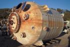 Used- De Dietrich Glass Lined Reactor Body, 5000 Gallon, 3008 Blue Glass, Vertical. Approximately 108'' diameter x 108'' str...