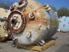 Used- De Dietrich Glass Lined Reactor Body, 5000 Gallon, 3008 Blue Glass, Vertical. Approximately 108'' diameter x 108'' str...