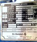 Used De Dietrich FTJ Bolt Top Glass Lined Reactor, 300 Gallon