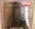 Used Dedietrich Glass Lined Reactor, 50 Gallon.