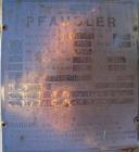 Used Pfaudler K Series Glass Lined Reactor, 750 gallon, 9129 white glass, model KC-60-750-100. 60