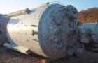 Used Pfaudler K Series Glass Lined Reactor, 2500 gallon, 9129 white glass, model KC-84-2500-100-90. 84