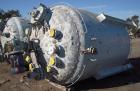 Used Pfaudler K Series Glass Lined Reactor, 2500 gallon, 9129 white glass, model KC-84-2500-100-90. 84
