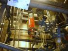 Used Buchi Reactor Train consisting of: (1) Buchi 160 liter glass reactor, 600mm diameter, removable dish top, dish bottom. Internal rated -1/+0.3 bar (-14.5/4.3 psig) +200/-60 deg C, jacket rated -1...