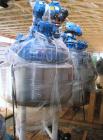 Used Pfaudler Glass Lined Reactor, 50 gallon, model E32-50-100-150. 32'' Diameter x 12'' straight side. 2:1 Elliptical bolt on head, 2:1 elliptical bottom. Internal rated 100 psi/FV at -20 to 450 deg...