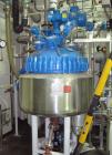 Used Pfaudler Glass Lined Reactor, 50 gallon, model E32-50-100-150. 32'' Diameter x 12'' straight side. 2:1 Elliptical bolt on head, 2:1 elliptical bottom. Internal rated 100 psi/FV at -20 to 450 deg...