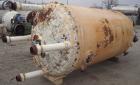 Used Pfaudler Glass Lined Reactor, 1000 gallon, model JCW 54-1000. 5029 white glass with calibration lines. Internal rated 100 psi/fv at 500 deg F, jacket rated 90 psi at 500 deg F. 4RW drive with me...
