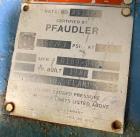 Used- Pfaudler Glass Lined Reactor, 50 Gallons