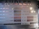 Used Pfaudler Glass Lined Reactor, 100 gallons, model R30-100-150-105, rated 150 psi and full vacuum at 450 F internal, jacketed for 90 psi and full vacuum at 350 F, 2.5 DTW Pfaudler agitator drive w...