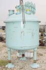 USED:Pfaudler closed tank glass lined reactor, model RA48-300,300 gallon, vertical. 9129 glass. 48