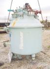 USED:Pfaudler closed tank glass lined reactor, model RA48-300,300 gallon, vertical. 9115 glass. 48