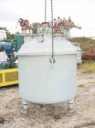 USED:Pfaudler closed tank glass lined reactor, model RA48-300,300 gallon, vertical. 9115 glass. 48