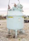 USED:Pfaudler closed tank glass lined reactor, model RA48-300,300 gallon, vertical. 9115 glass. 48