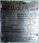 Used Pfaudler Glass Lined Reactor, 3000 Gallon, Model RA96-3000-100-90, 9119 Blue Glass, Vertical. Internal rated 100 psi/FV at 450 deg.f., and -50 deg.f. at 40 psi, jacket rated 90 psi at 450 deg.f....