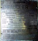 Used Pfaudler Glass Lined Reactor, 3000 Gallon, Model RA96-3000-100-90, 9119 Blue Glass, Vertical. Internal rated 100 psi/FV at 450 deg.f., and -50 deg.f. at 40 psi, jacket rated 90 psi at 450 deg.f....