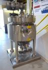 Used Pfaudler RX Series Pharmaceutical Glass Lined Reactor, 75 Gallon, Vertical